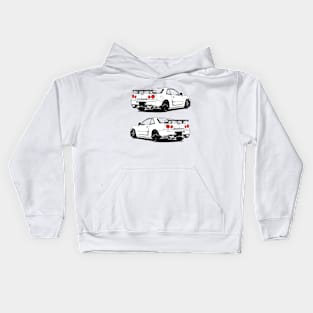 Skyline GTR (white) Kids Hoodie